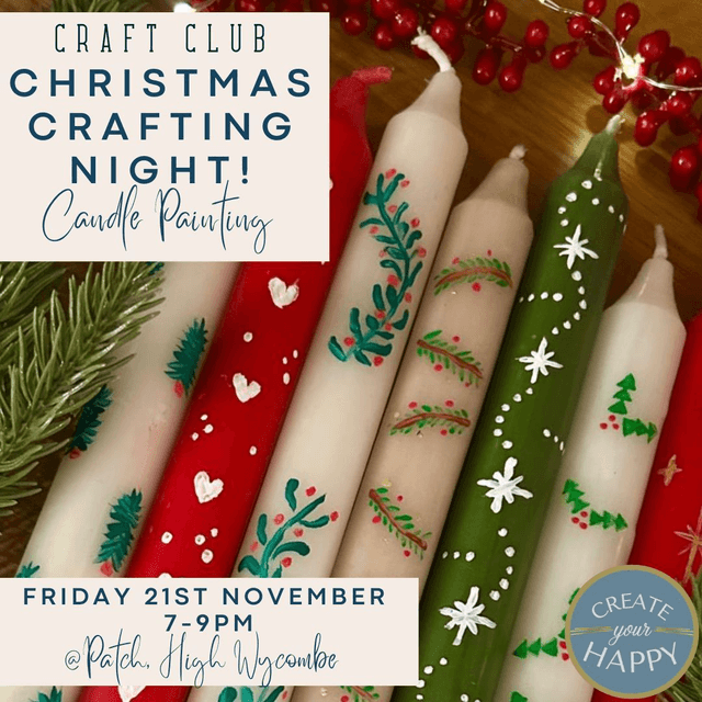 Christmas Craft Candle Painting