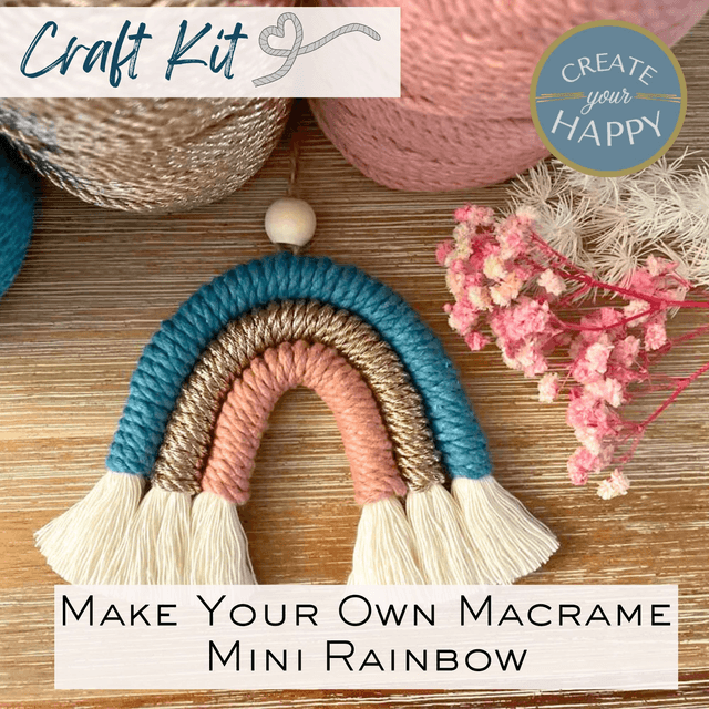 Mini Macrame Rainbow