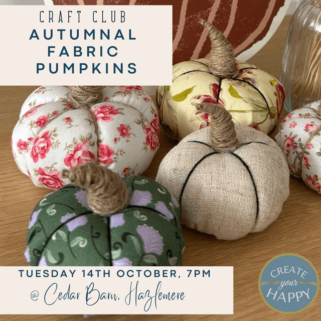 Autumnal Fabric Pumpkins